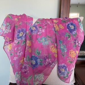 Floral Pink Scarf